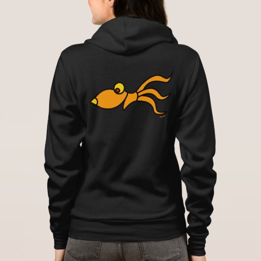 grappige octopus ritssluiting truien hoodie (Achterkant)