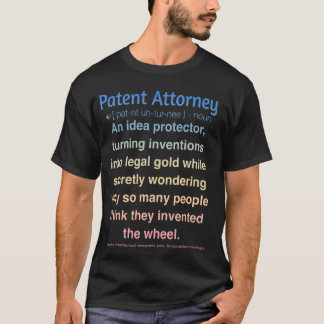 Grappige octrooigemachtigde t-shirt