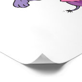 grappige oefening in rhino werkt cartoon uit poster (Hoek)