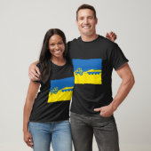 Grappige Oekraïense boer met tractor steelt een Ru T-shirt (Unisex)