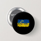 Grappige Oekraïense boer steelt tank meme ik sta w Ronde Button 5,7 Cm (Voorkant /achterkant)