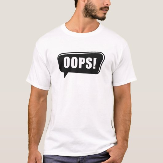 Grappige oeps t-shirt (Voorkant)