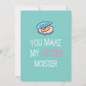 Grappige Oester Valentijnse Kaart, Grappige Valent Aankondiging (Voorkant)