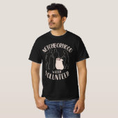 Grappige of serieuze buurtwacht Vrijwilligerskleur T-shirt (Voorkant volledig)