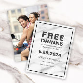 Grappige Offbeat Bruiloft Bewaar de Datum met Foto Save The Date