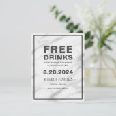 Grappige Offbeat Trouwkaart 'Save the Date' met Fo Save The Date (Staand voorkant)