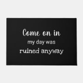 Grappige offerte gepersonaliseerd deurmat (Voorkant)