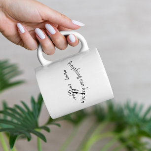 Grappige offerte koffie liefhebber minimalist tweekleurige koffiemok