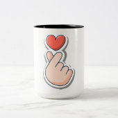 Grappige offerte mok.ideaal cadeau voor vriend en  tweekleurige koffiemok (Center)