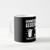 Grappige offerte voor administratief assistent koffiemok (Voorkant links)