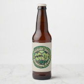 Grappige Officiële Ierse Drankteam Bierlabel Bier Etiket (Voorkant)