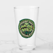Grappige Officiële Ierse Drankteam St Paddy Glas (Voorkant)