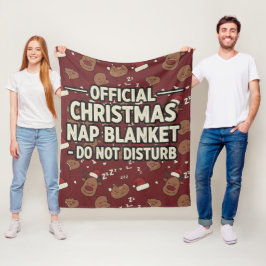 Grappige Officiële Kerstmisdutje Niet Storen Fleece Deken
