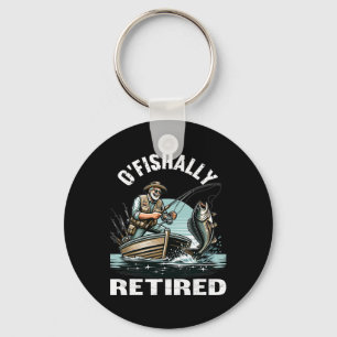 Grappige O'fishally Gepensioneerde T-shirt Voor Pe Sleutelhanger