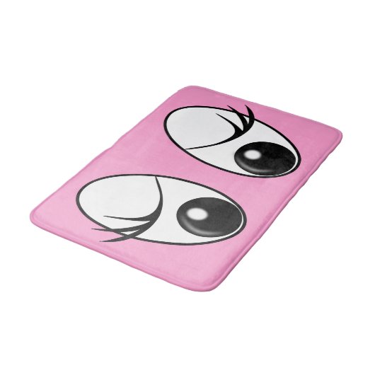 Grappige ogen badmat (Gekanteld)