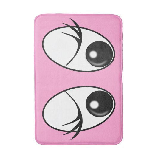 Grappige ogen badmat (Voorkant Verticaal)