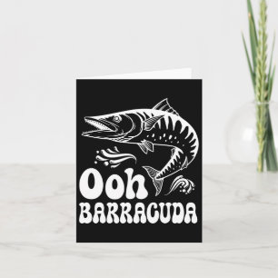 Grappige Ohh Barracuda Vissen Voor Rockmuziek Lief Kaart