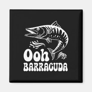 Grappige Ohh Barracuda Vissen Voor Rockmuziek Lief Magneet