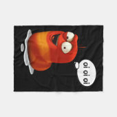 Grappige Oi Oi Oi Rode Worm Sarcastische meme Fleece Deken (Voorkant (Horizontaal))