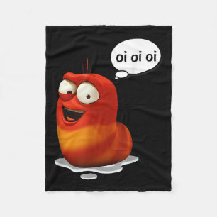 Grappige Oi Oi Oi Rode Worm Sarcastische meme Fleece Deken