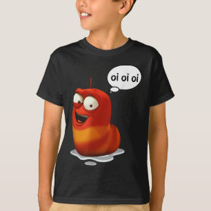 Grappige Oi Oi Oi Rode Worm Sarcastische meme T-shirt