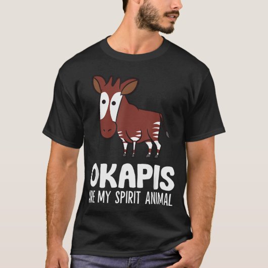 Grappige Okapi Liefhebber Okapis Zijn Mijn Geest T-shirt (Voorkant)