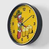 Grappige Oktoberfest Duitse worst (Hoek)