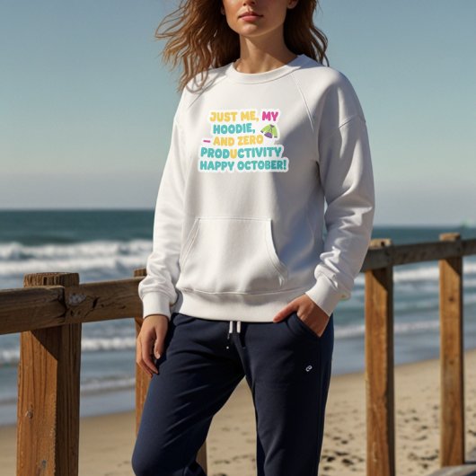 Grappige oktoberquote | Herfsthumorontwerp Trui