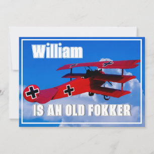 Grappige Old Fokker DR 1 Kaart