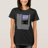Grappige Old School 80s Retro 8-bit videogame Cart T-shirt (Voorkant)