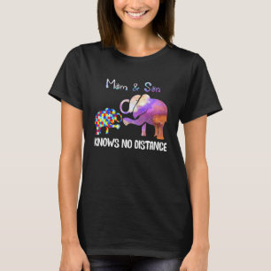 Grappige Olifant Autisme Moeder En Zoon Kent Geen  T-shirt
