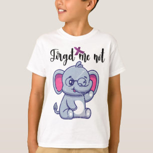 Grappige Olifant Bloem Vergeet Mij Niet Heimerheim T-shirt