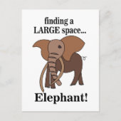 Grappige Olifant Briefkaart (Voorkant)