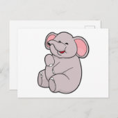 Grappige Olifant Briefkaart (Voorkant / Achterkant)