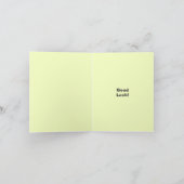 Grappige olifant en hart veel geluk kaart (Binnen)