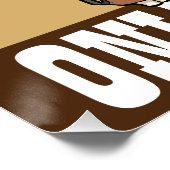 Grappige olifant geen fouten alleen lessen Cartoon Perfect Poster (Hoek)