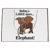 Grappige Olifant Groot Cadeauzakje (Voorkant)