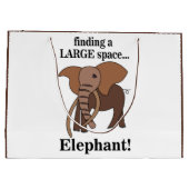 Grappige Olifant Groot Cadeauzakje (Achterkant)