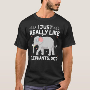 Grappige Olifant Ik Hou Gewoon Echt Van Olifanten T-shirt