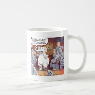 Grappige Olifant in de Kamer Koffiemok