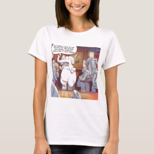 Grappige Olifant in de Kamer T-shirt