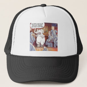Grappige Olifant in de Kamer Trucker Pet