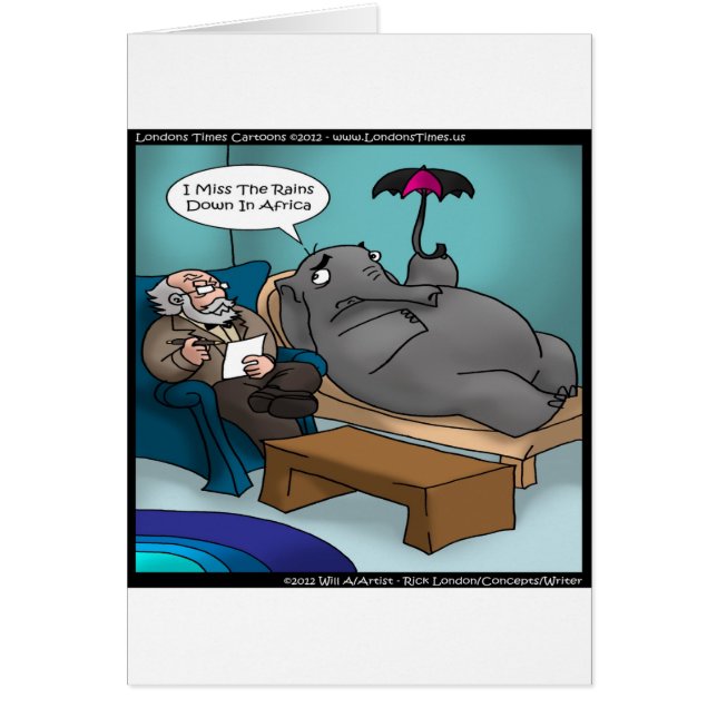 Grappige Olifant in Therapie (Voorkant)