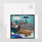 Grappige Olifant in Therapie Briefkaart (Voorkant / Achterkant)
