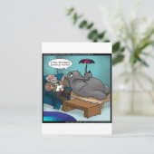 Grappige Olifant in Therapie Briefkaart (Staand voorkant)