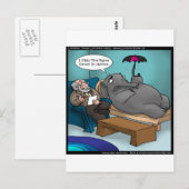 Grappige Olifant in Therapie Briefkaart (Voorkant / Achterkant)
