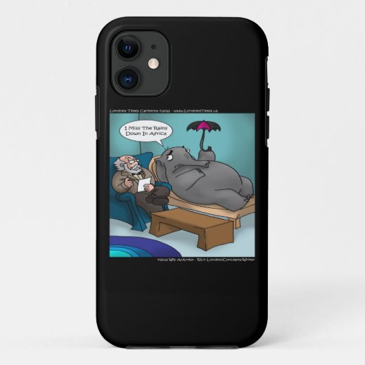 Grappige Olifant in Therapie iPhone 5/5S Hoesje (Achterkant)