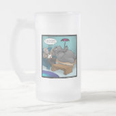 Grappige Olifant in Therapie Matglas Bierpul (Links)