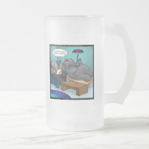 Grappige Olifant in Therapie Matglas Bierpul