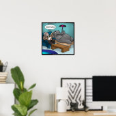 Grappige Olifant In Therapie Poster (Thuiskantoor)